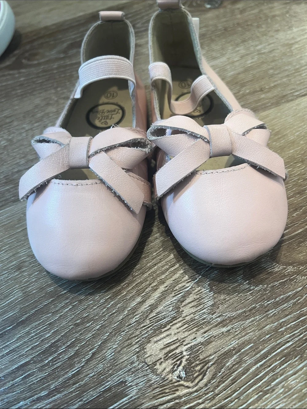 Little Love Bug Bow Mary Jane Flats Pink